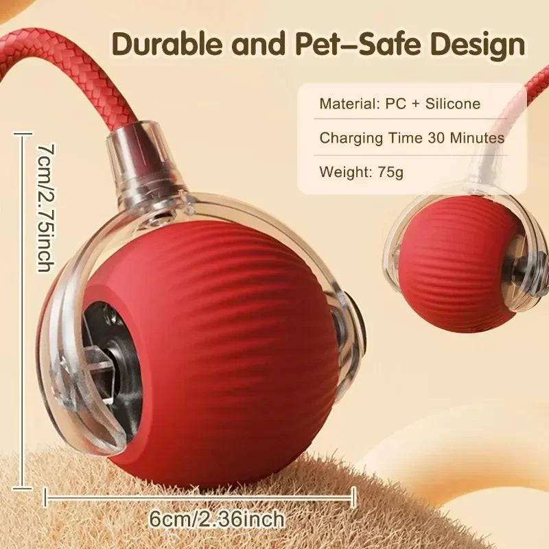 Whisker Chase Smart Interactive Pet Toy – Automatic Moving LED Ball