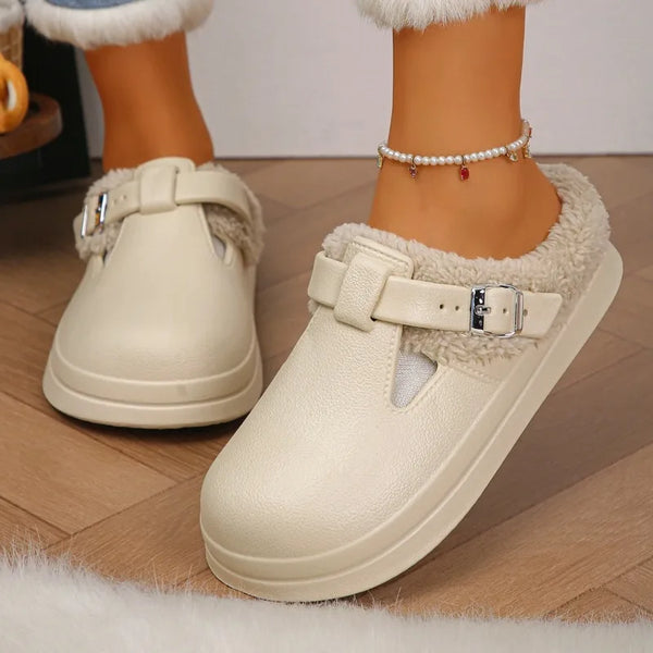 Cozy Winter Plush Mules