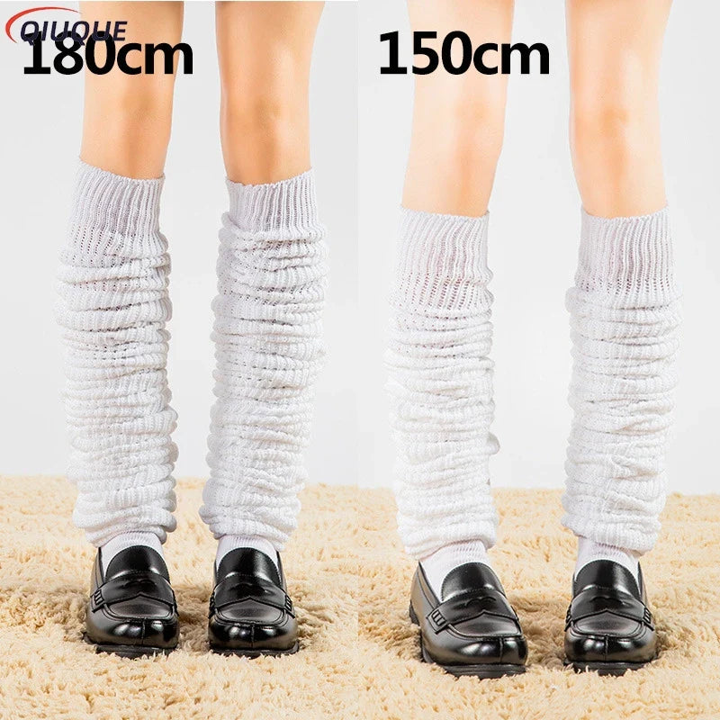 Cozy Retro Slouch Socks – High-Fashion Ribbed Knit Leg Warmers
